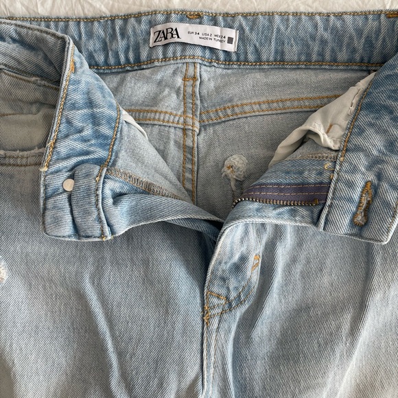 Zara Distress Flare Jeans - Picture 3 of 5